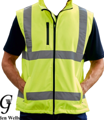 Golden Wells Vest with safety reflective strips