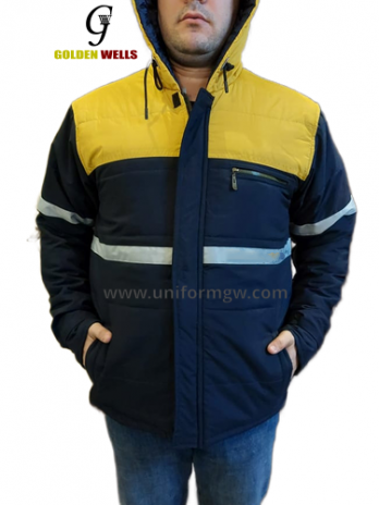 Waterproof jacket with safety reflective strips
