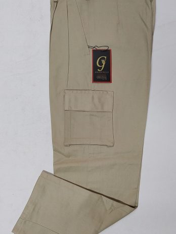 Multi-colored gabardine trousers