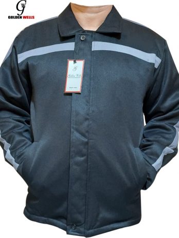 Uniform gabardine quilted jacket